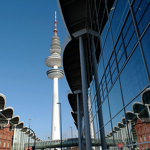 Hamburg Messe: outside view Karolinenstraße