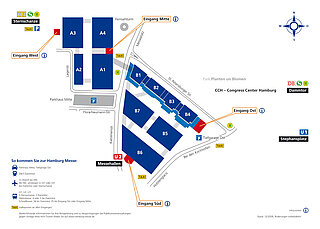 Hamburg Messe Geländeplan 2D