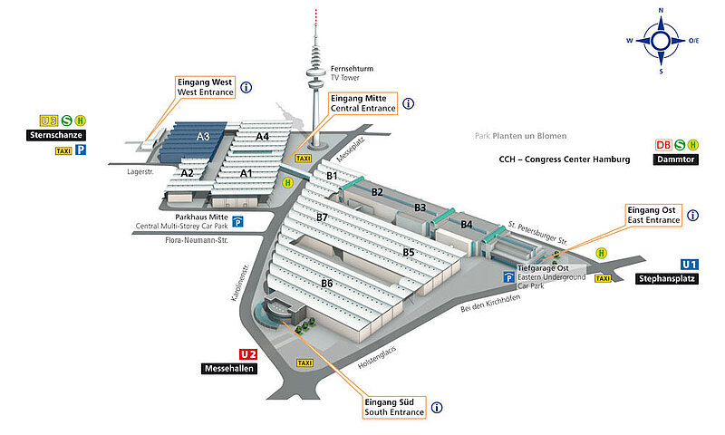 Hamburg Messe - Position Hall A3