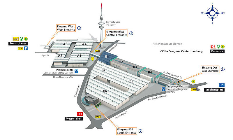 Hamburg Messe - Location Hall B1