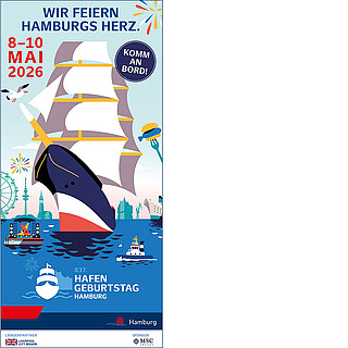 Coverabbildung Besucherflyer HAFENGEBURTSTAG HAMBURG 2026
