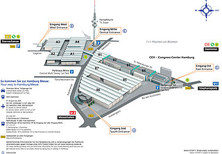 Hamburg Messe Geländeplan 3D