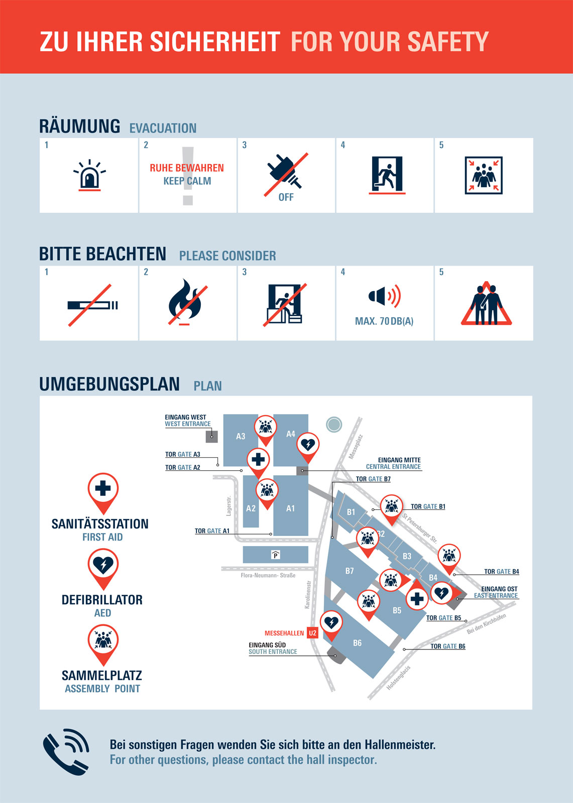 Safety precautions Hamburg Messe - Graphic 2