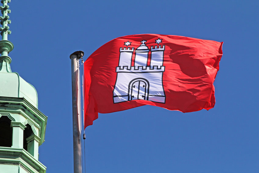Hamburg Flagge Hamburg Flagge